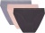 Женские трусы-слипы DIM Les Pockets (3шт) (Темно-Серый/Розовый/Серый)
