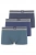 Комплект мужских трусов-боксеров JOCKEY Cotton Stretch (3шт) (Синий)