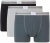 Комплект мужских трусов-боксеров DIM Ultra Resist (3шт) (Серый/Гранит/Черный)
