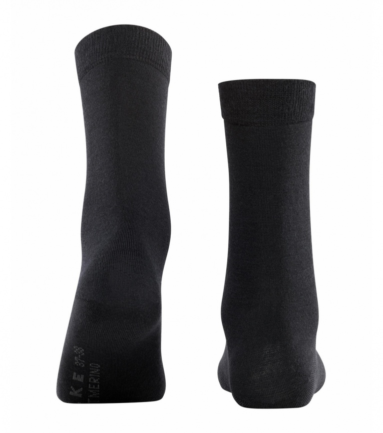 Носки женские FALKE Softmerino (Черный) фото 2