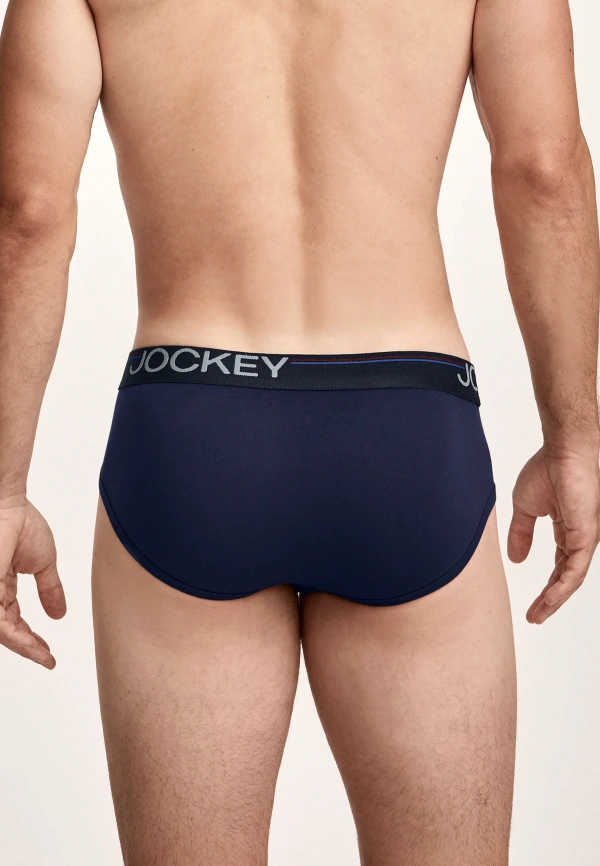 Комплект мужских трусов-слипов JOCKEY Cotton Stretch Comfort (3шт) (Синий) фото 3
