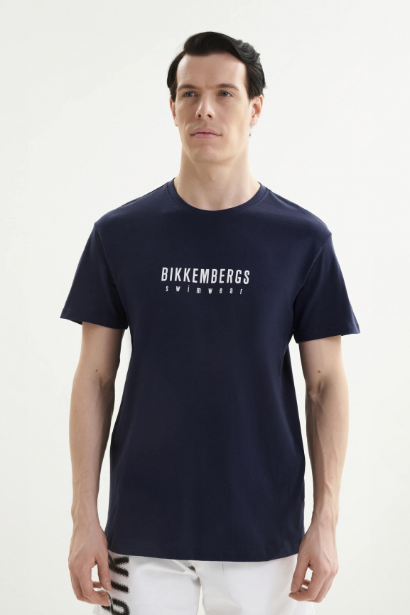 Мужская футболка BIKKEMBERGS Iconic (Темный-Синий) фото 1