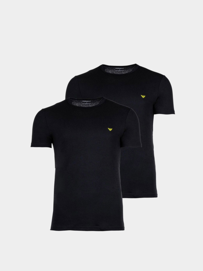 Комплект мужских футболок EMPORIO ARMANI (2шт) (Black/Black 23820) фото 2