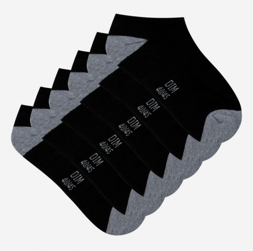 Комплект мужских носков DIM EcoDIM (3 пары) (Черный) фото 2