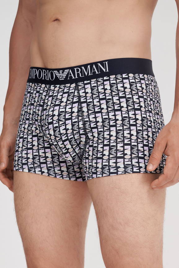 Мужские трусы-боксеры EMPORIO ARMANI (Printed Marine 13635) фото 1