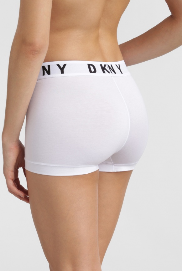 Женские трусы-шорты DKNY Cozy Boyfriend (Белый) фото 2