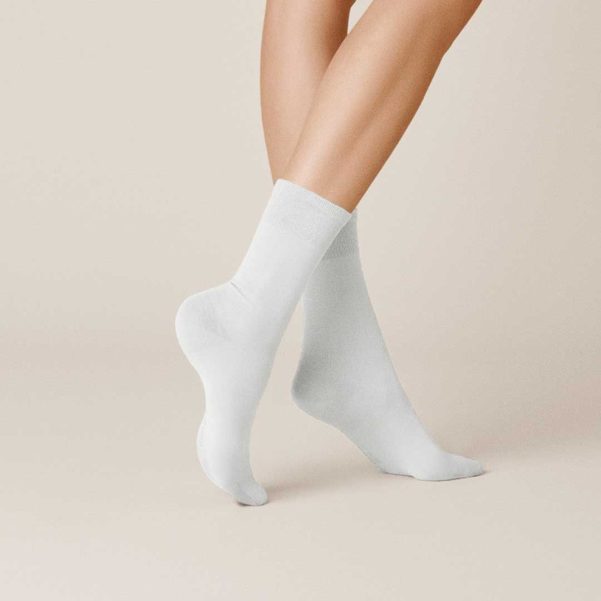 Женские носки KUNERT Finest Cotton (Белый) фото 2
