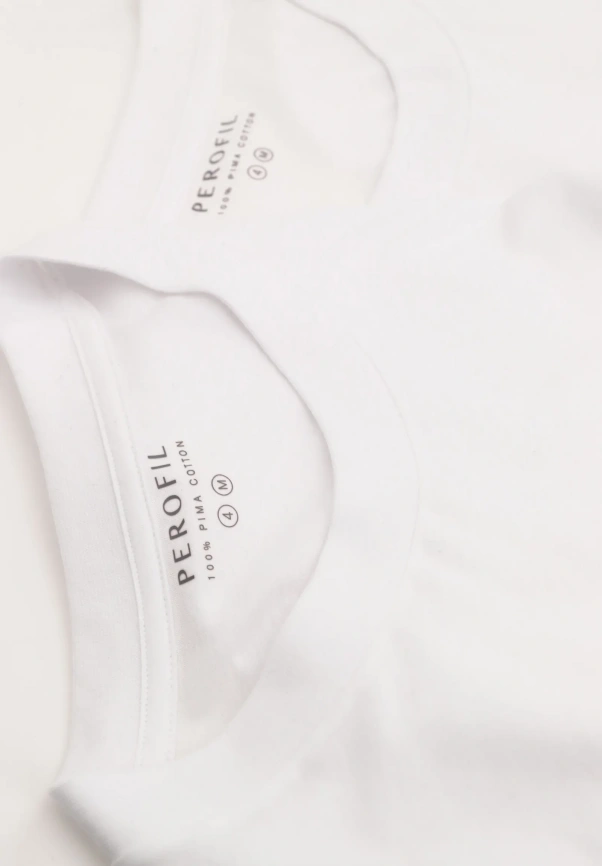 Мужская футболка PEROFIL Cotone Pima (Белый) фото 4