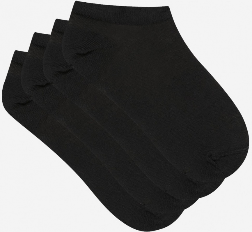 Комплект женских носков DIM Light Cotton (2 пары) (Черный/Черный) фото 2