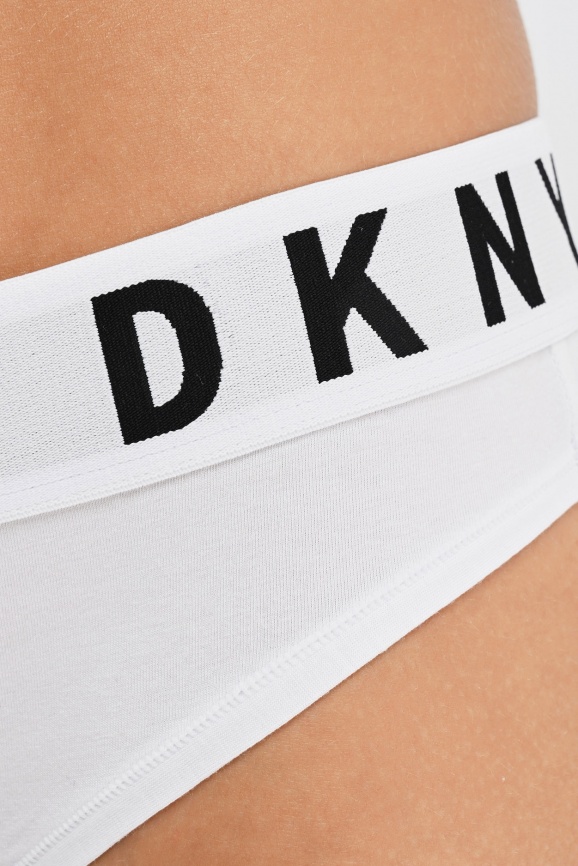 Женские трусы-стринги DKNY Cozy Boyfriend (Белый) фото 3