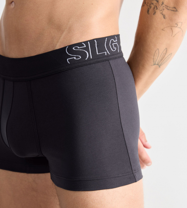 Мужские трусы-боксеры SLOGGI SLG (Антрацит) фото 3