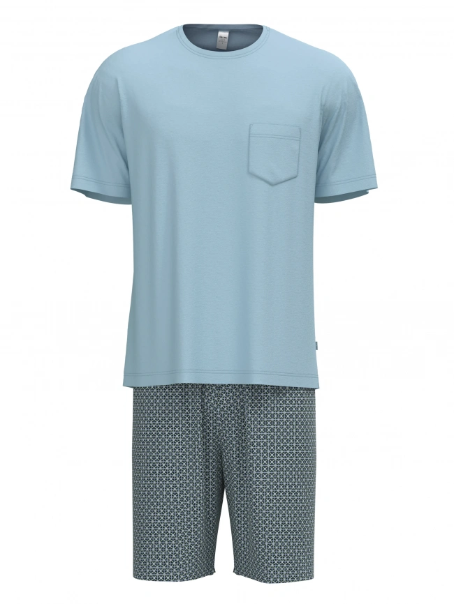 Мужская пижама CALIDA Relax Imprint 2 (Голубой) фото 1