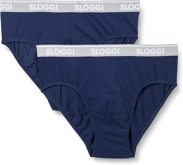 Комплект мужских трусов-слипов SLOGGI GO ABC (2шт) (Синий) фото 1