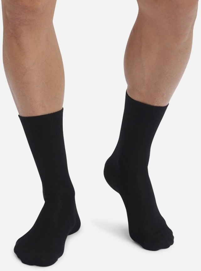 Комплект мужских носков DIM Bamboo (2 пары) (Черный) фото 2