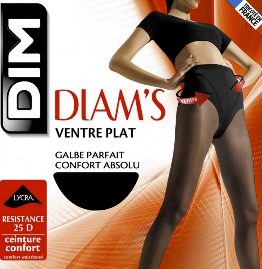 Колготки DIM Diam’s Ventre Plat 25 (Черный) фото 2