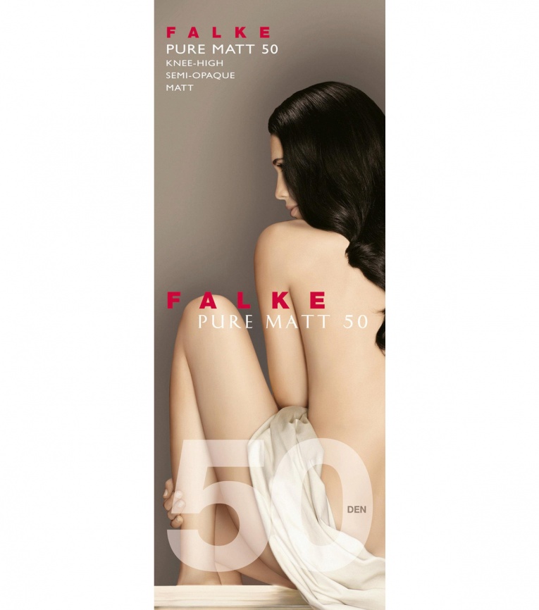 Гольфы женские FALKE Pure matt 50 (Черный) фото 2