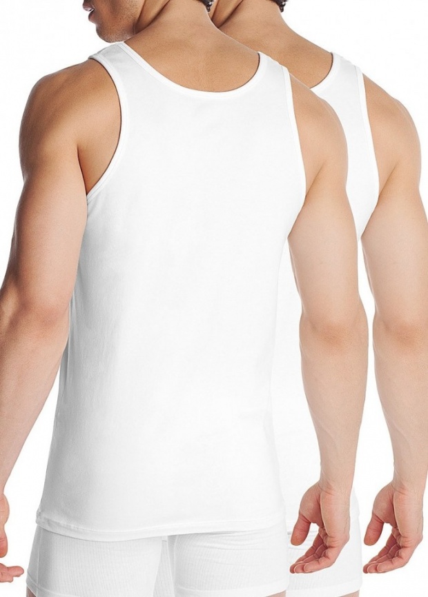 Комплект мужских маек DIM T-Shirt Tank (2 шт) (Белый) фото 2