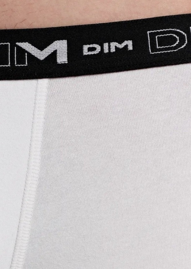Комплект мужских трусов-боксеров DIM Cotton Stretch (3шт) (Черный/Белый/Черный) фото 4