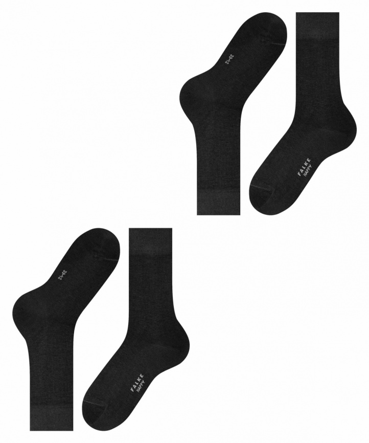 Носки мужские FALKE Happy (2 пары) (Черный) фото 4