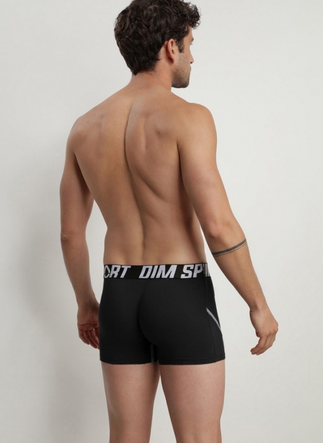 Комплект мужских трусов-боксеров DIM Sport (3шт) (Черный) фото 3