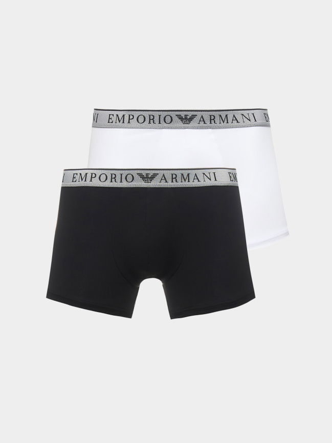 Комплект мужских трусов-боксеров EMPORIO ARMANI (2шт) (Black/White 10320) фото 1