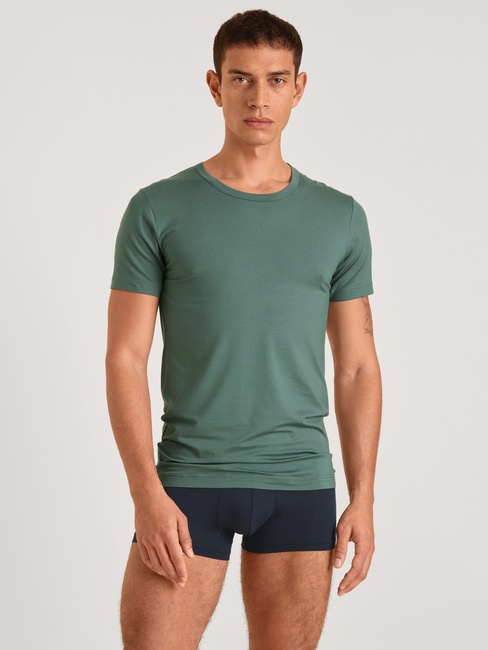 Мужская футболка CALIDA Balanced Day (Зеленый) фото 3