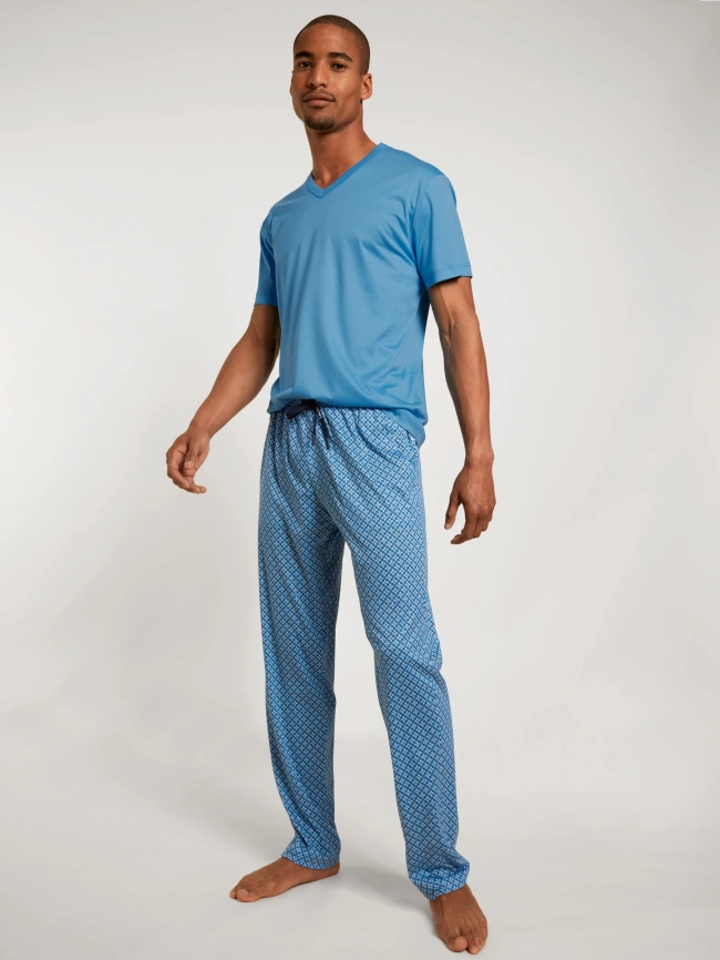 Домашние мужские брюки CALIDA RMX Sleep Weekend (Голубой) фото 4