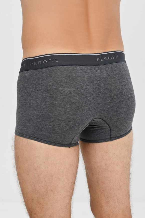 Мужские трусы-боксеры PEROFIL Short Push Up (Серый) фото 2