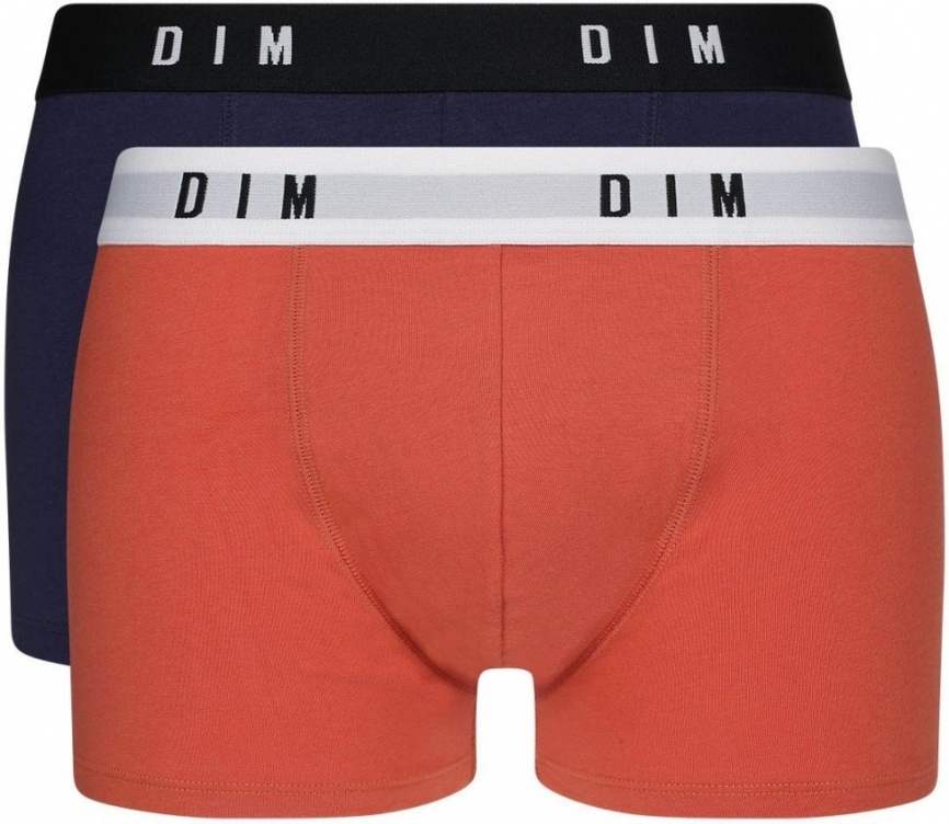 Комплект мужских трусов-боксеров DIM Originals (2 шт) (Красный/Синий деним) фото 1
