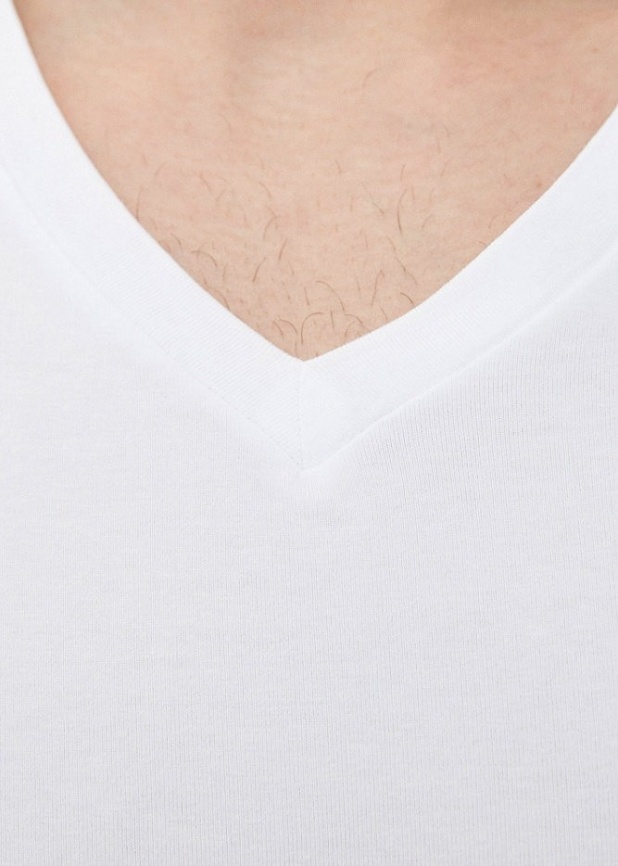 Комплект мужских футболок DIM Green (2шт) (Белый/Белый) фото 4