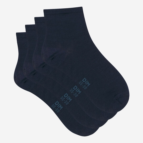 Комплект женских носков DIM Mercerized Cotton (2 пары) (Синий) фото 2