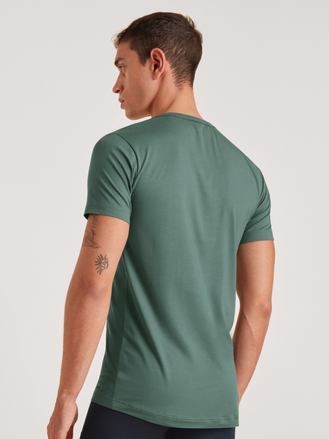 Мужская футболка CALIDA Balanced Day (Зеленый) фото 2