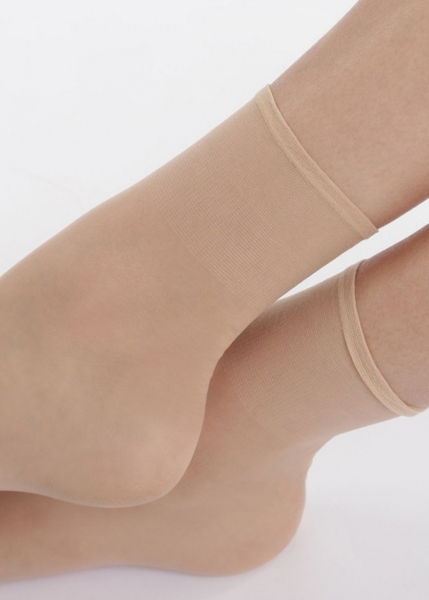 Комплект женских носков DIM Sublim 14 (2 пары) (Светло-Бежевый) фото 3