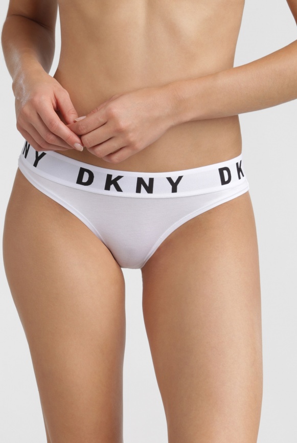 Женские трусы-слипы DKNY Cozy Boyfriend (Белый) фото 1