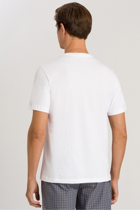 Мужская футболка HANRO Living Shirts (Белый) фото 2
