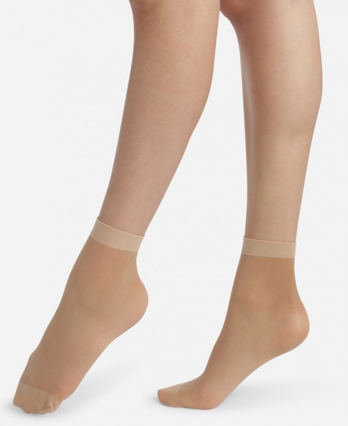 Комплект женских носков DIM Ultra Resist 20 (2 пары) (Бежевый) фото 1