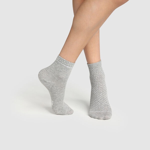 Комплект женских носков DIM Green (2 пары) (Серый вереск) фото 1