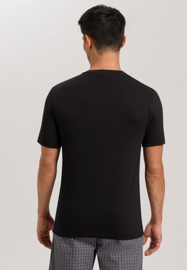 Мужская футболка HANRO Living Shirts (Черный) фото 3