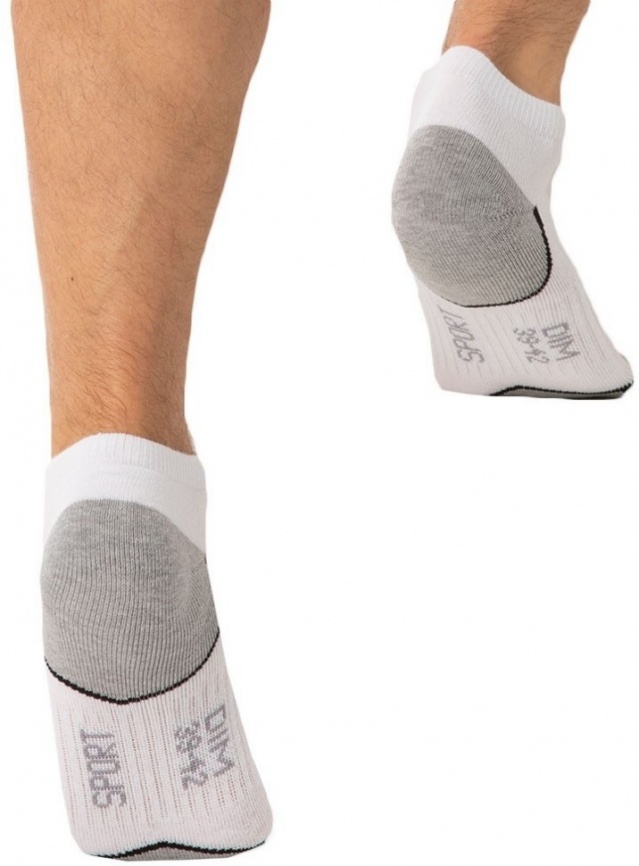 Комплект мужских носков DIM Sport (3 пары) (Белый) фото 2