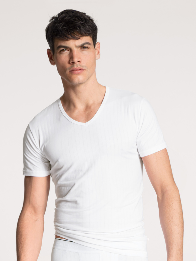 Мужская футболка CALIDA Pure & Style (Белый) фото 1