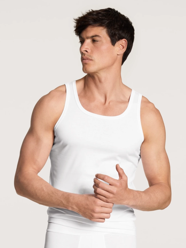 Мужская майка CALIDA Authentic Cotton (Белый) фото 2