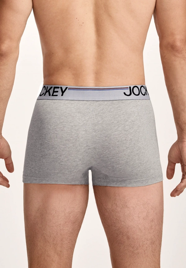 Комплект мужских трусов-боксеров JOCKEY Cotton Stretch Comfort (3шт) (Серый) фото 3