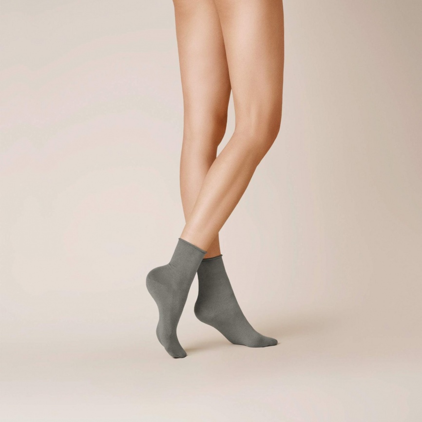 Женские носки KUNERT Sensual Cotton (Серый) фото 1
