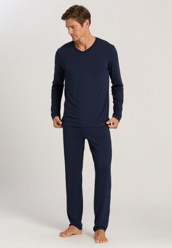 Домашние мужские брюки HANRO Casuals (Синий) фото 4