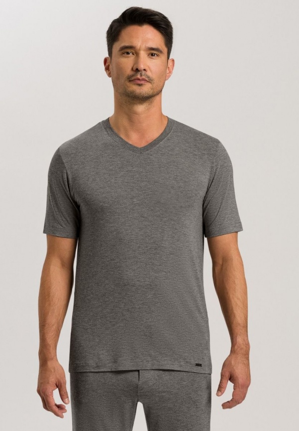 Мужская футболка HANRO Casuals (Серый) фото 2