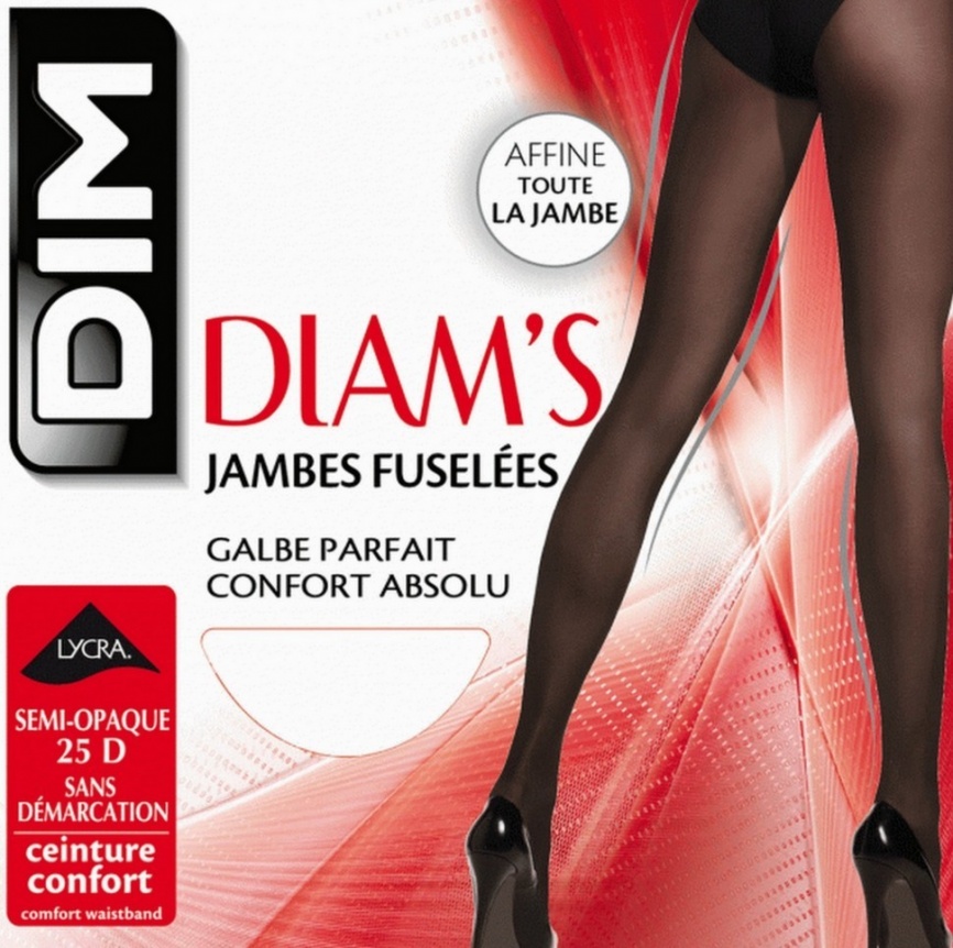 Колготки DIM Diam’s Jambes Fusel?es 25 (Бежевый) фото 2