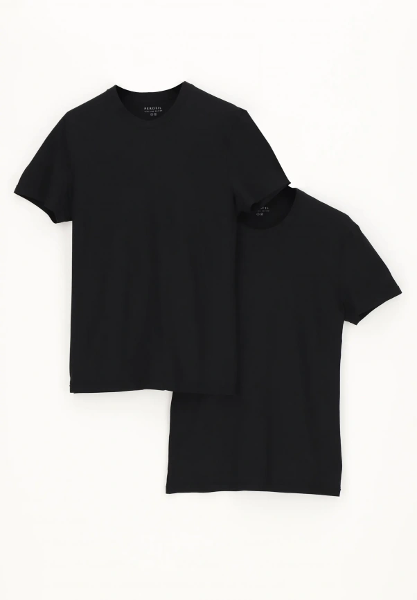 Мужская футболка PEROFIL Pima Bipack (Черный) фото 1