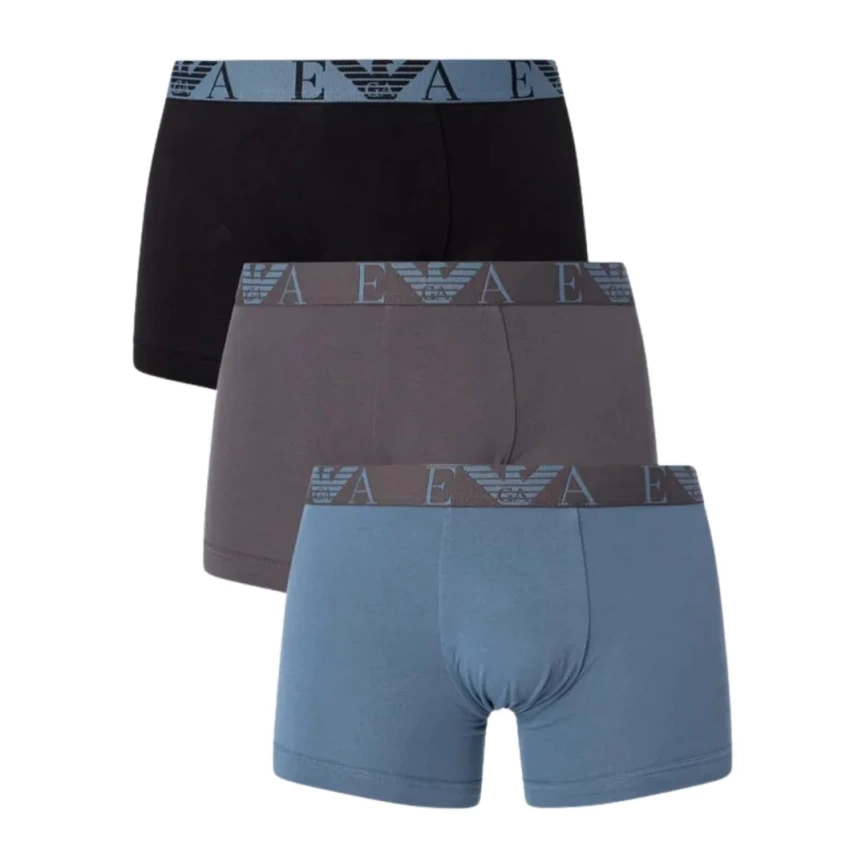 Комплект мужских трусов-боксеров EMPORIO ARMANI (3шт) (Storm/Magnet/Black 34731) фото 1