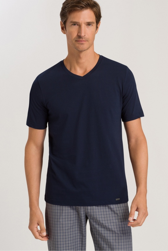 Мужская футболка HANRO Living Shirts (Синий) фото 1