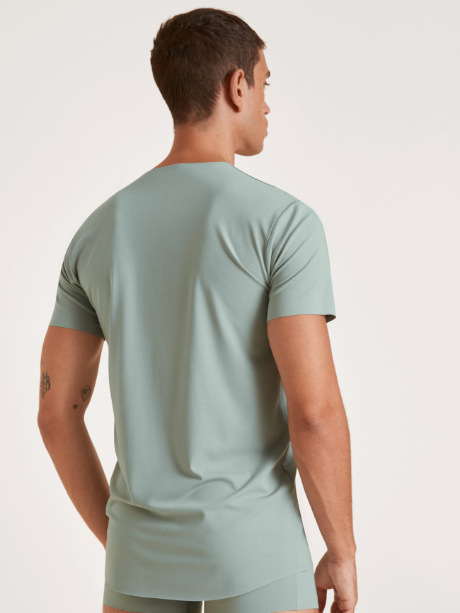 Мужская футболка CALIDA Clean Line (Серый) фото 2